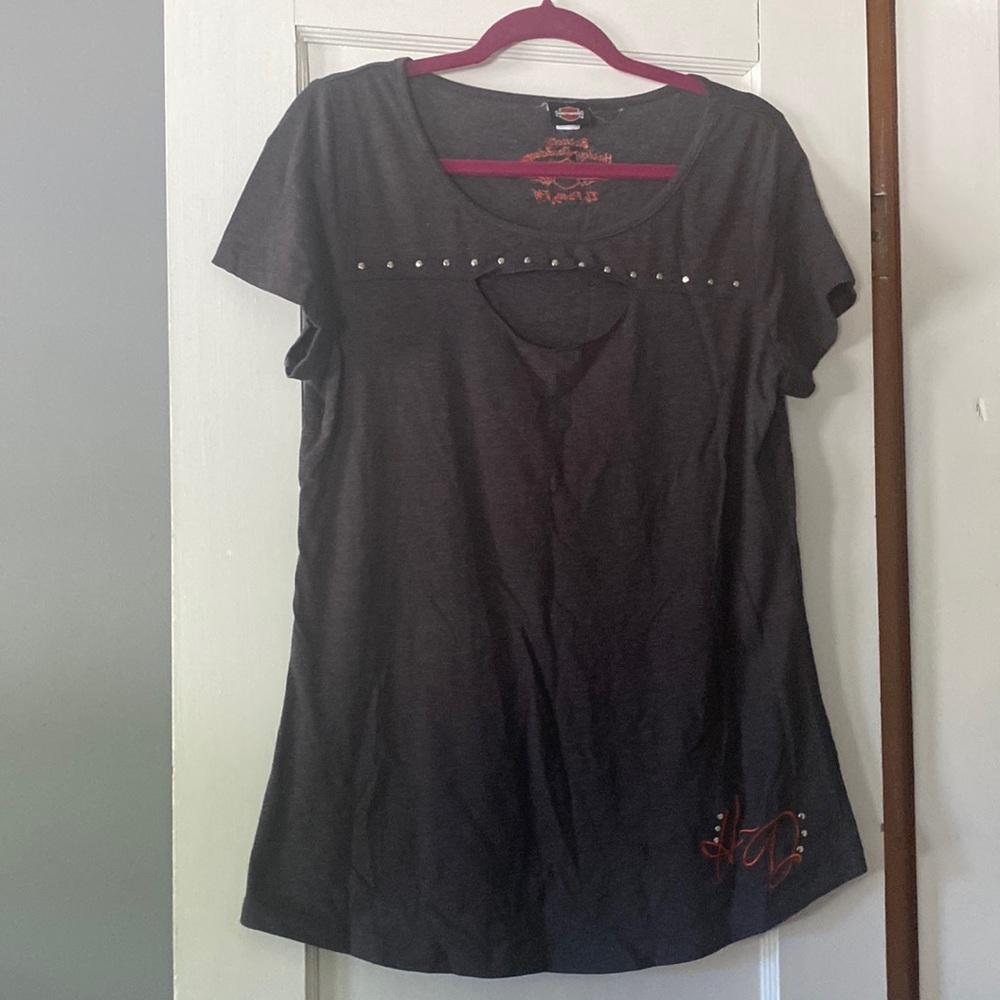 Harley Davidson cotton cut out  T-shirt